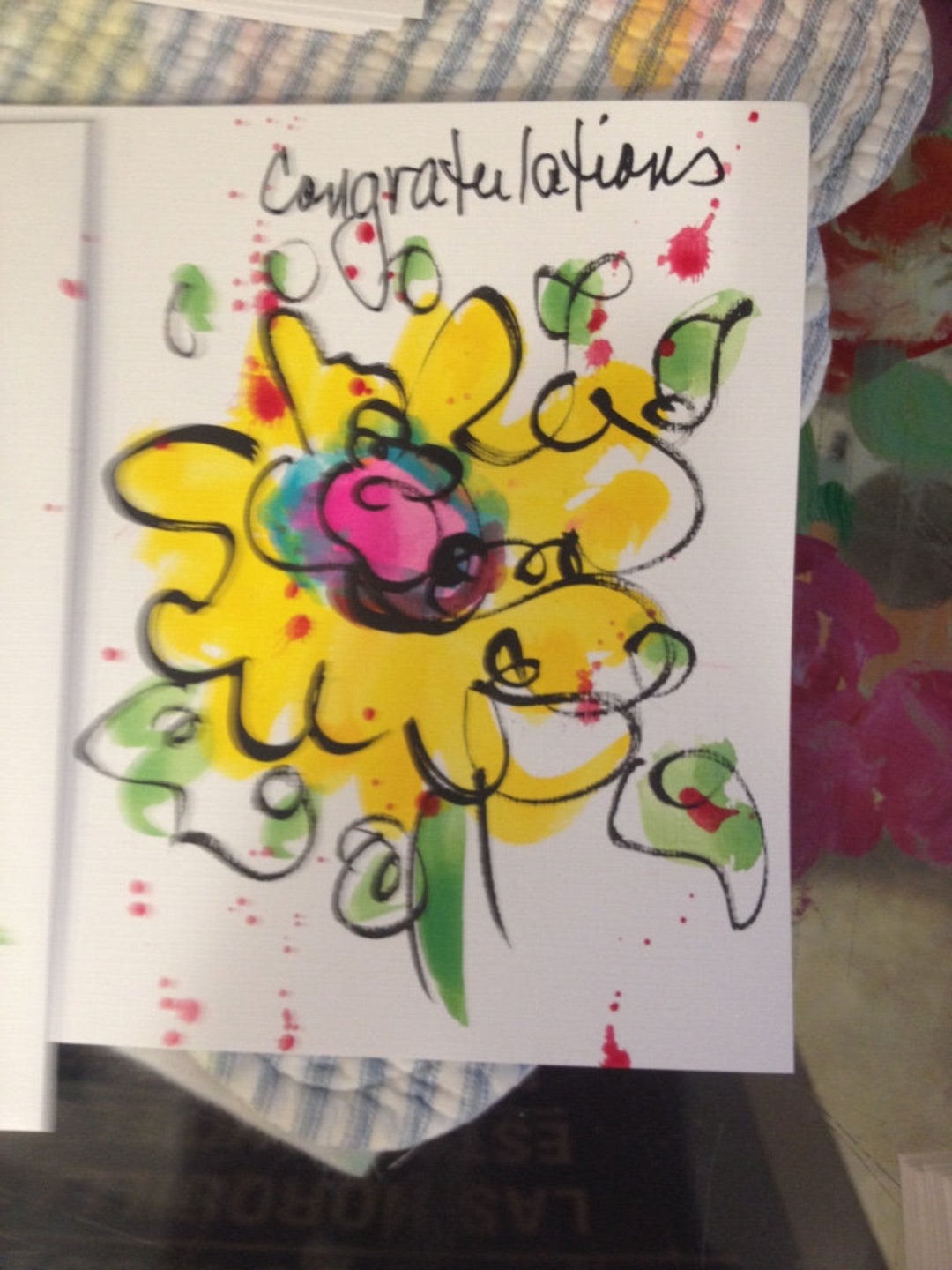 Hand Painted Art Greeting Cards by Carol Pessin Original Piece Etsy