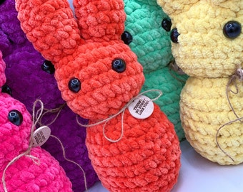 Adorable Handmade Crochet Peep Plushie - Unique Easter Bunny Decoration!