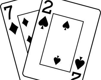 Seven of Diamonds, Two of Spades SVG, PNG, PDF - Etsy Canada