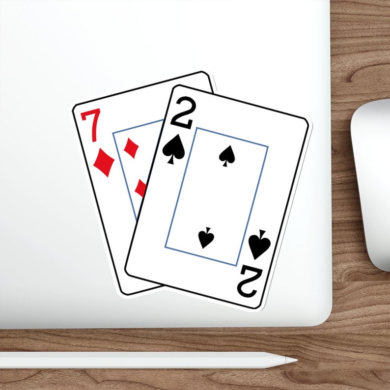 Seven of Diamonds/deuce of Spades Die-cut Vinyl Stickers - Indoor ...