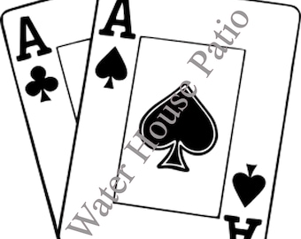 Pocket Aces SVG, PNG, PDF (Club and Spade)