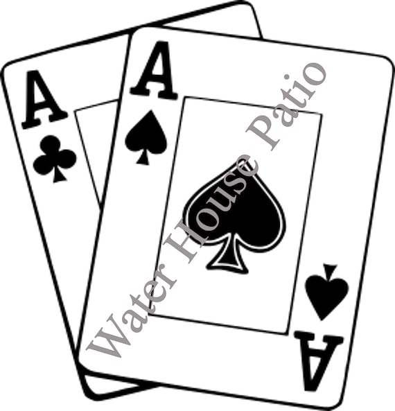 Pocket Aces SVG PNG PDF Club and Spade Etsy