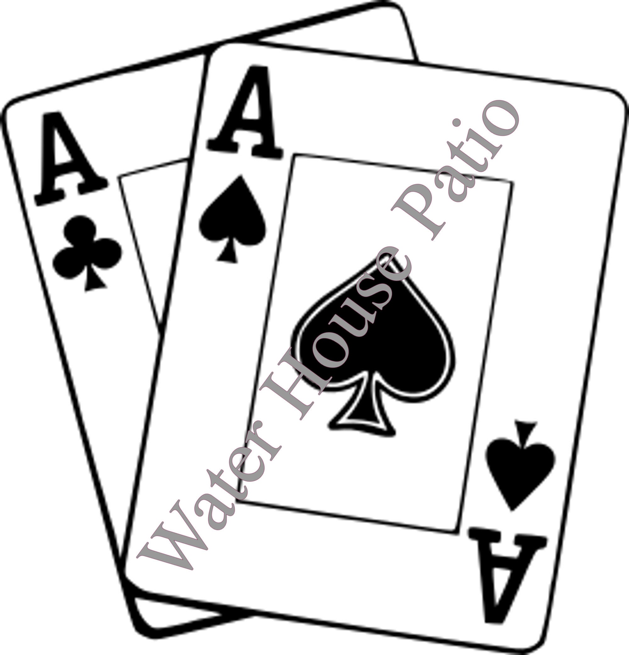 Pocket Aces SVG, PNG, PDF club and Spade Etsy
