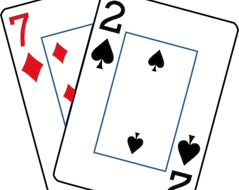 Seven of Diamonds, Two of Spades SVG, PNG, PDF - Etsy UK