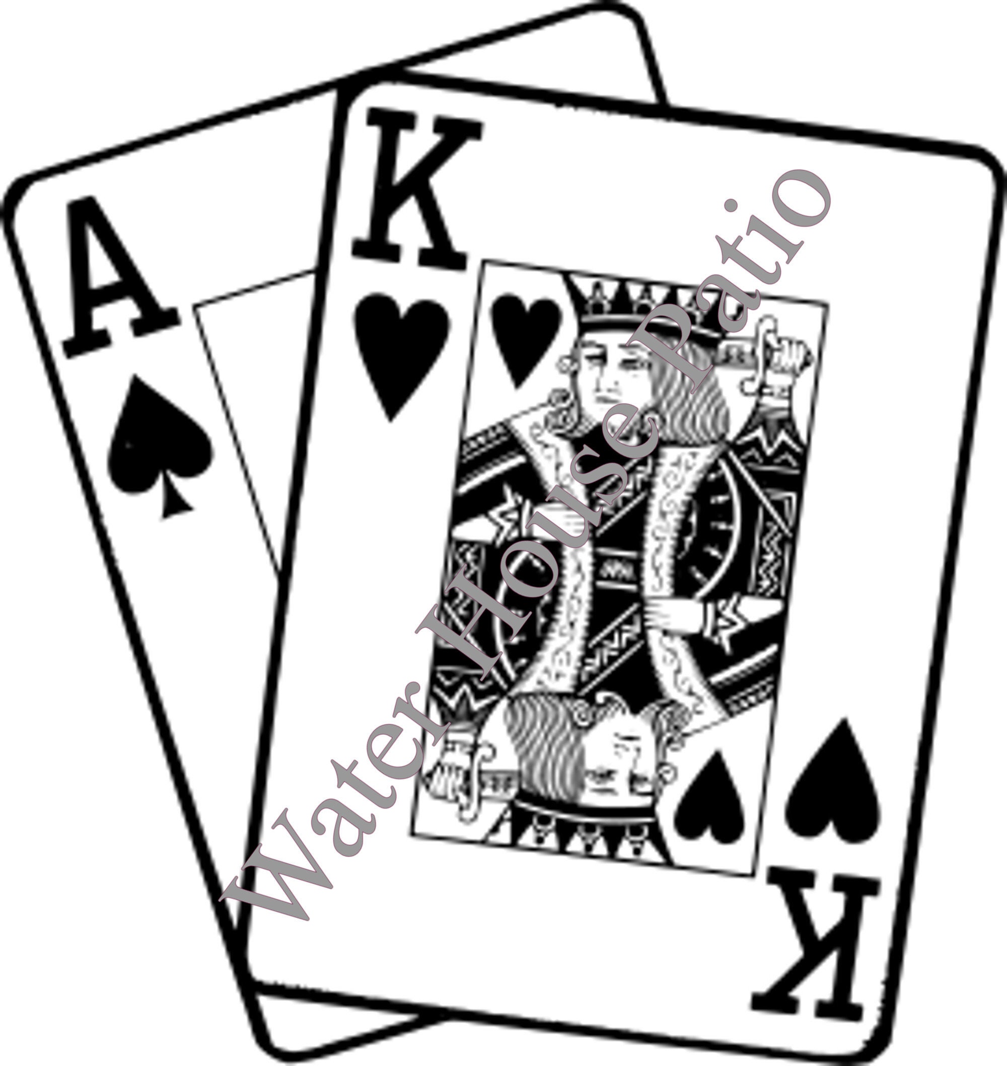 Poker Spades Jack Queen King and Ace SVG PNG and (Download Now) 