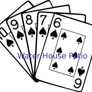 Straight Flush Spades SVG, PNG, PDF