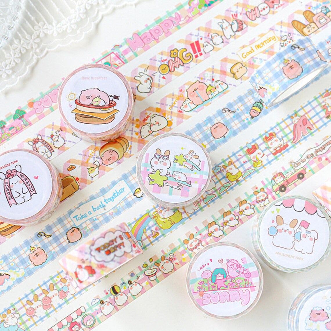 Wonderful Washi Tape Kawaii washi tape Animal masking tape Etsy