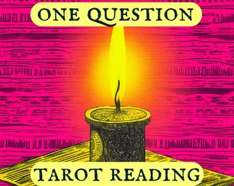 One Question Tarot Reading / Same Day Tarot Reading, Intuitive, Accurate, Brutally Honest, One Question, Love, Career, Relationship