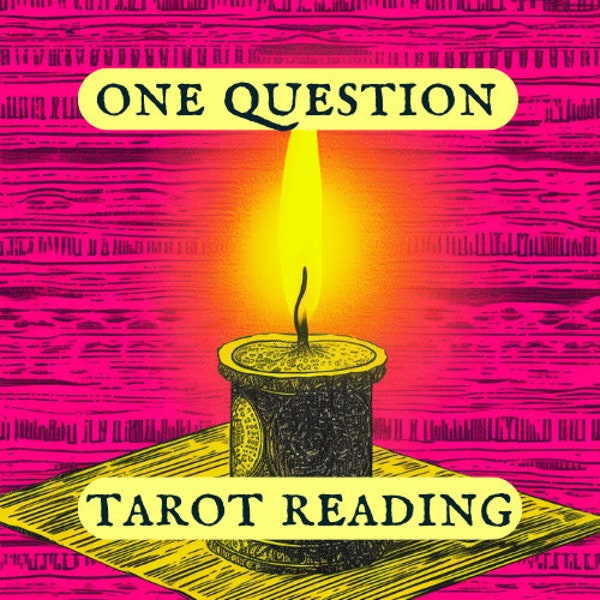 One Question Tarot Reading / Same Day Tarot Reading, Intuitive, Accurate, Brutally Honest, One Question, Love, Career, Relationship