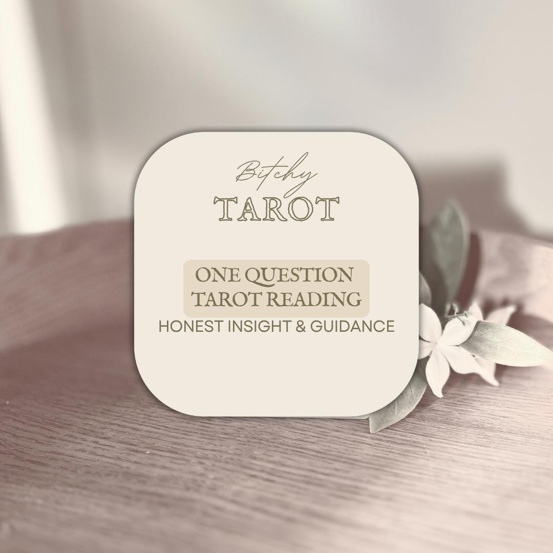 One Question - Honest Insight & Guidance - Tarot Reading - Etsy