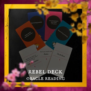 Rebel deck orakel lezen / botte berichten / intuïtief lezen / liefde / relaties / geld / carrière / dezelfde dag / spirituele begeleiding