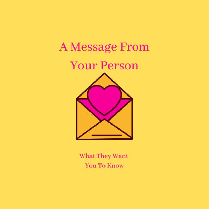 A Message From Your Person What They Want You To Know | Etsy