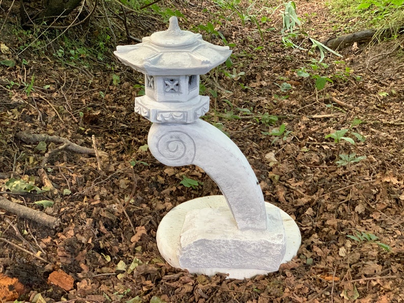 Concrete Pagoda Garden Ornament Statue Hand Cast Stone Etsy