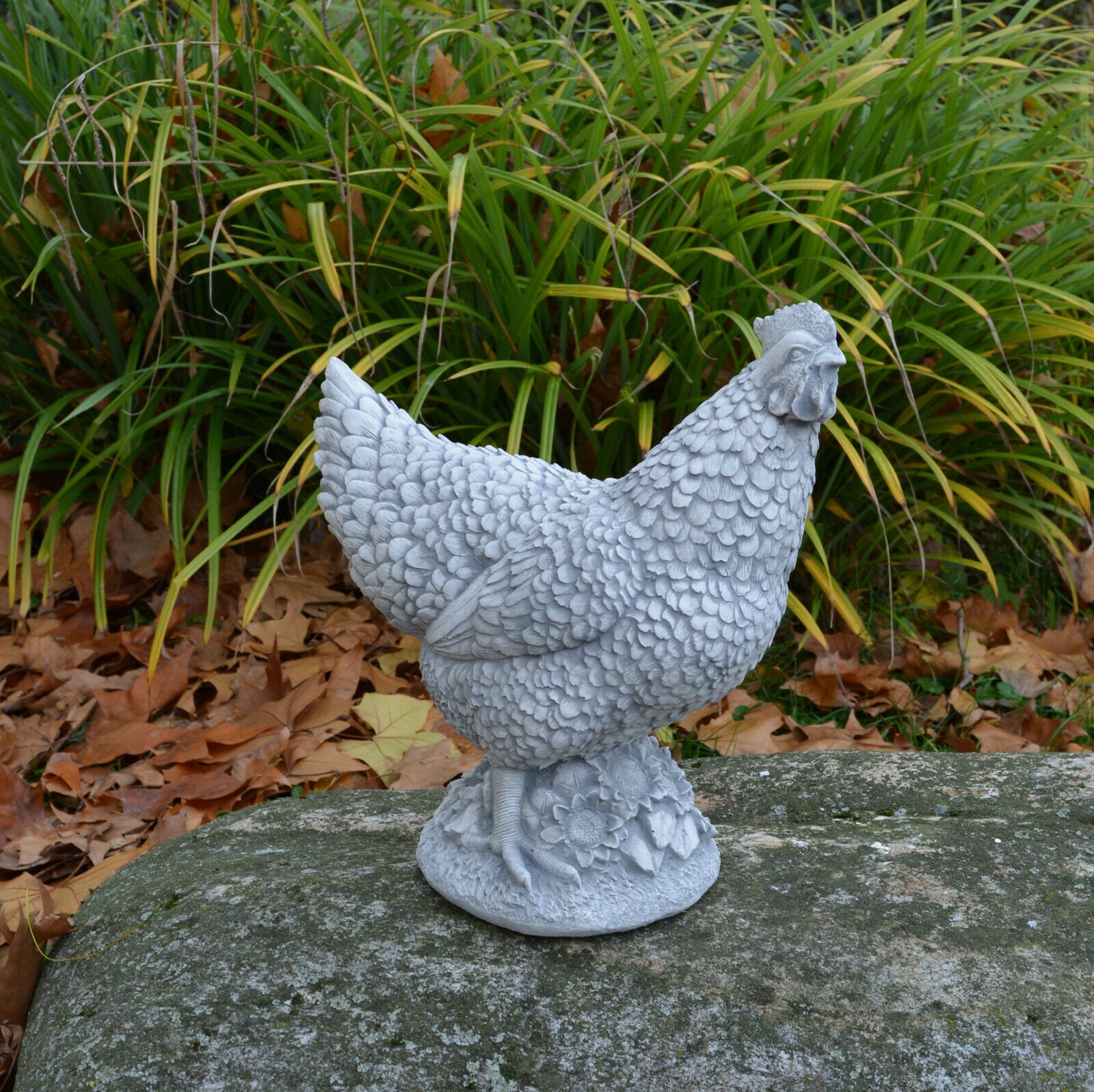 Concrete Chickenstatue chicken figure chicken statues hen Etsy