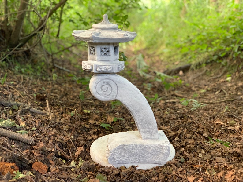 Concrete Pagoda Garden Ornament Statue Hand Cast Stone Etsy