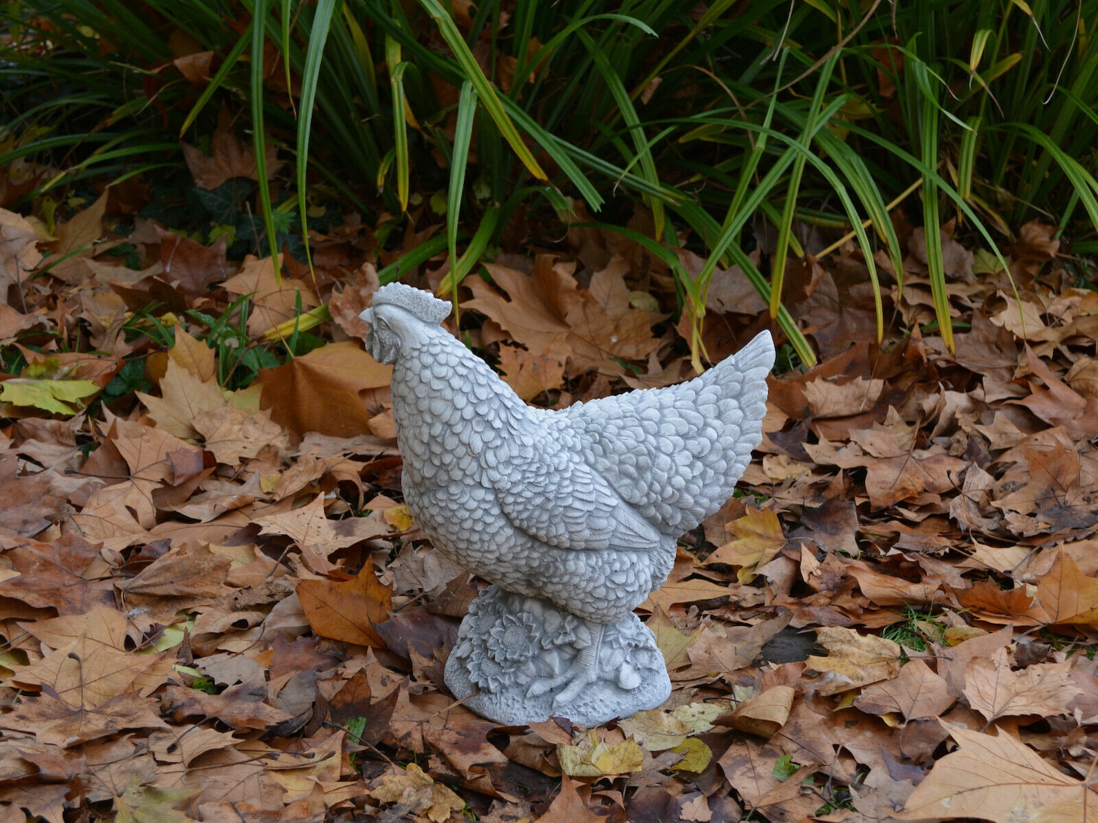 Concrete Chickenstatue chicken figure chicken statues hen Etsy