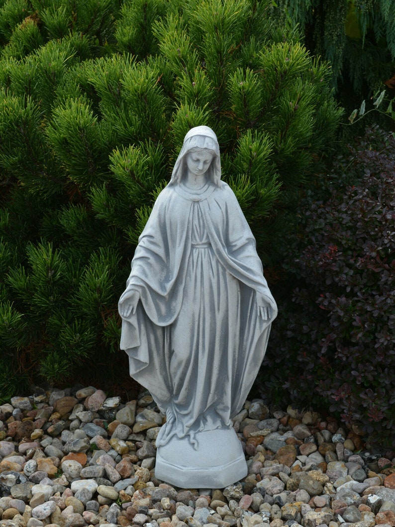 Religious Decoration Concrete Mary Mother of God Concrete Statue Of Mary Religious Statue Statue For Home And Garden Decor Hand Made