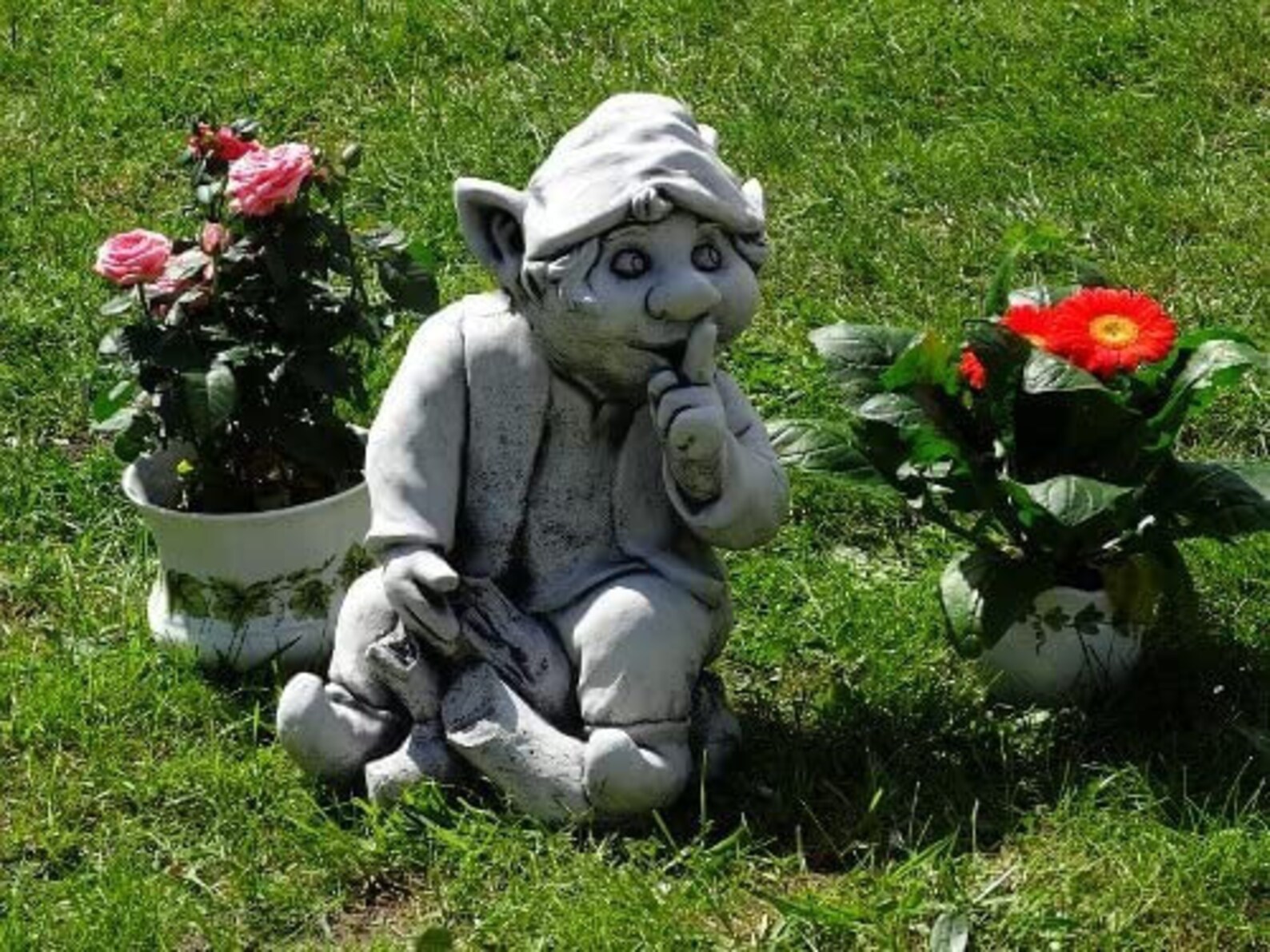 Troll statue handmade funny gift zen garden garden troll Etsy