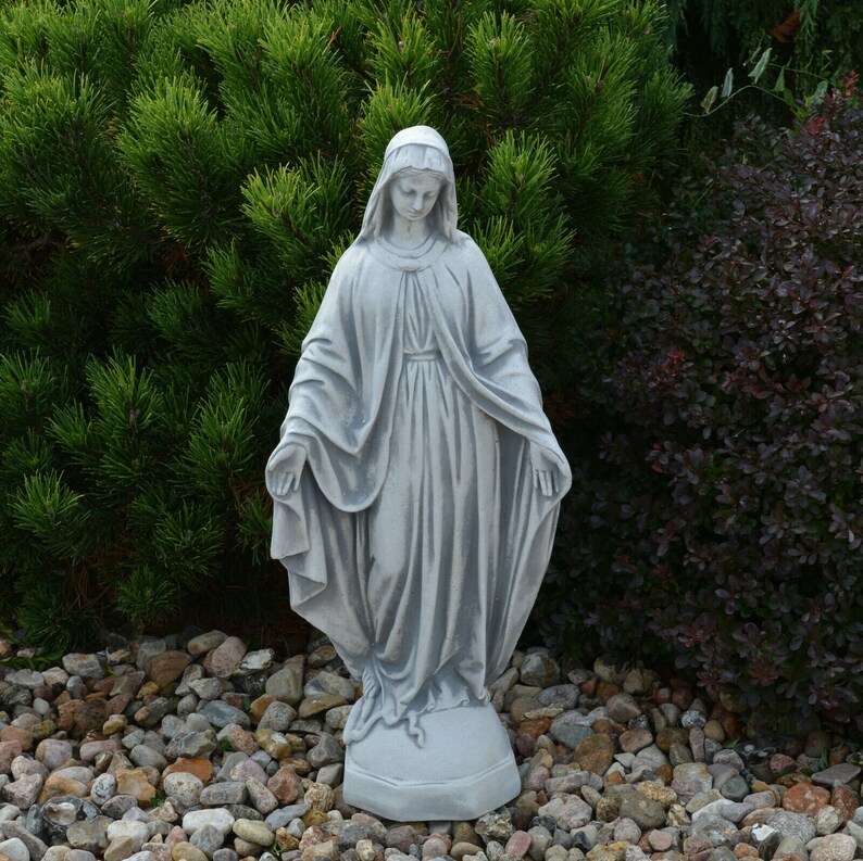 Religious Decoration Concrete Mary Mother of God Concrete Statue Of Mary Religious Statue Statue For Home And Garden Decor Hand Made