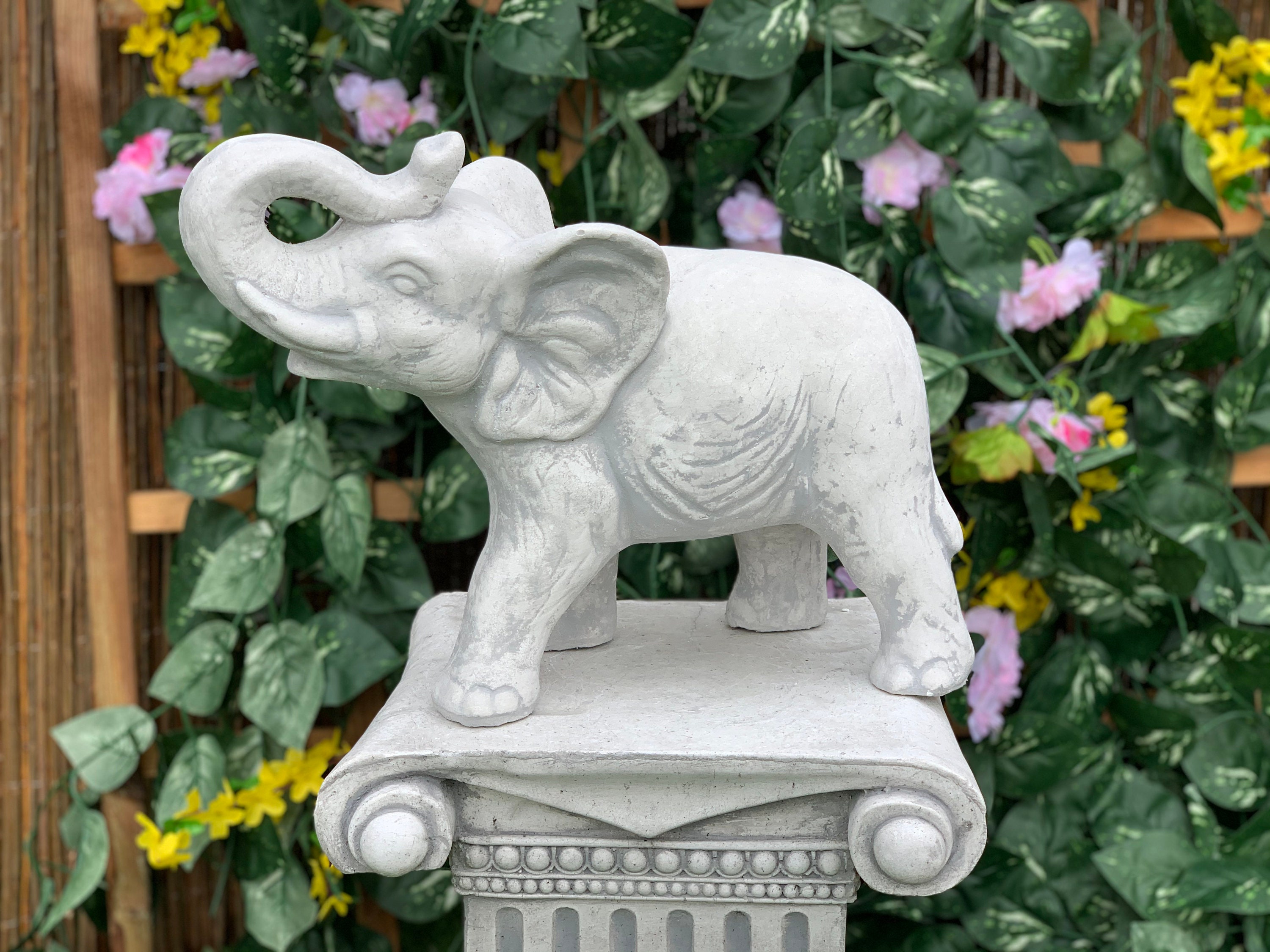 Steinfigur des Elefanten für Haus und Garten Dekor Beton Etsy