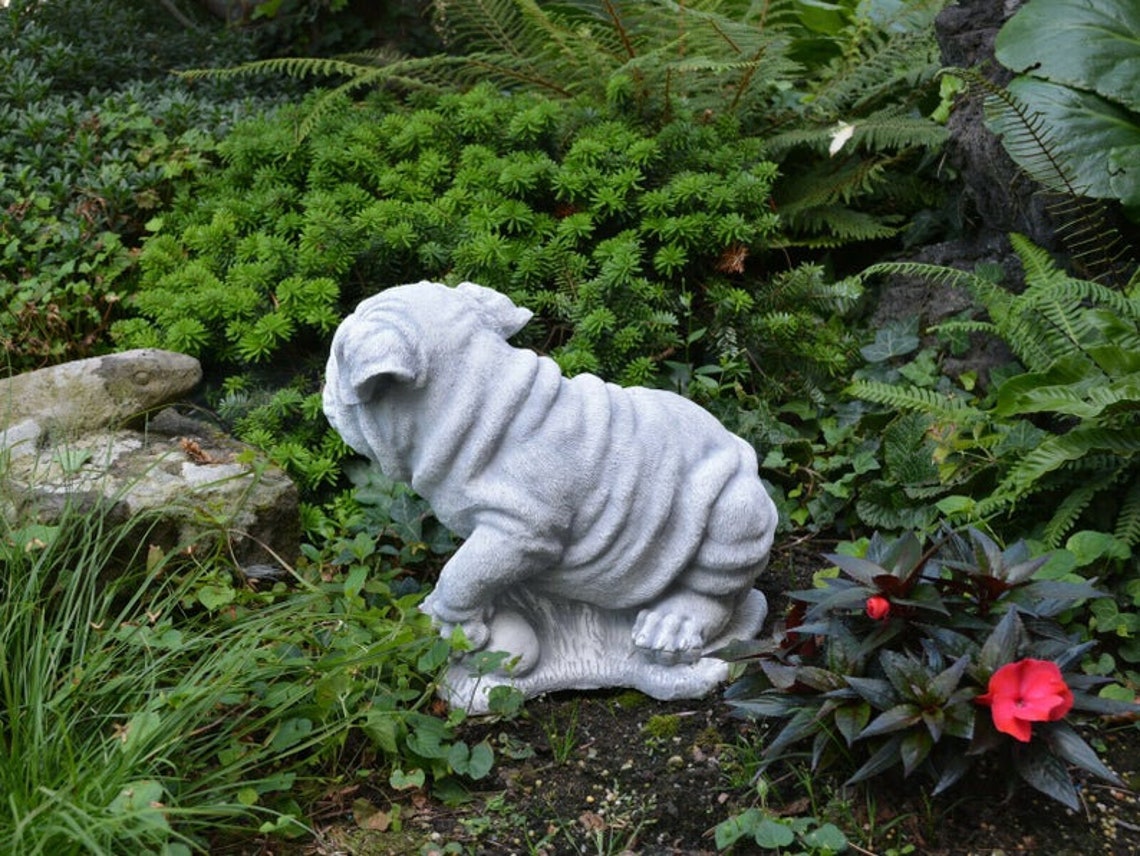 shar pei dog statue
