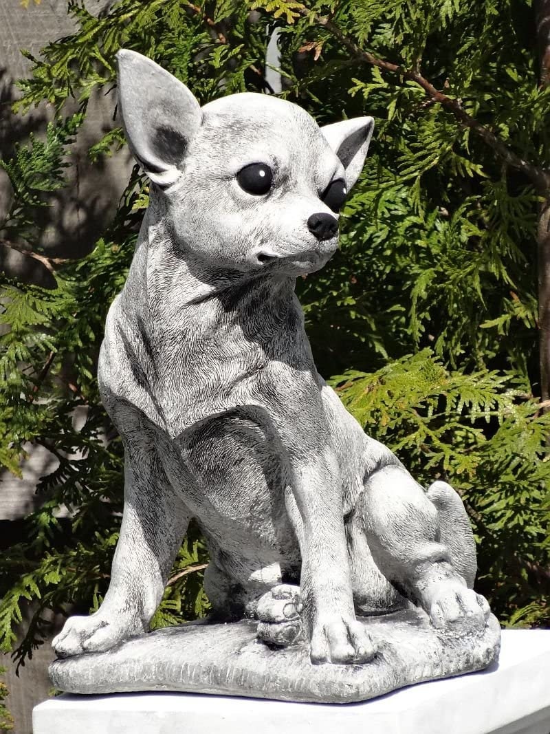 Stone dog statue for garden dog statue garden statue Etsy