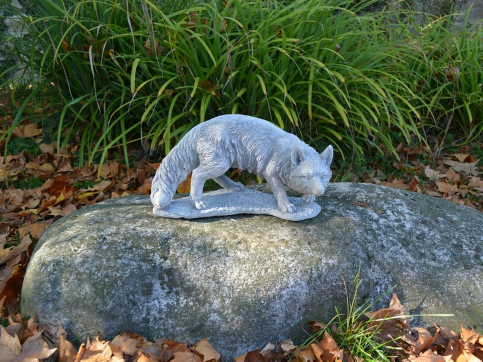 Concrete Fox Statue Animal Garden cute fox fox ornaments fox Etsy