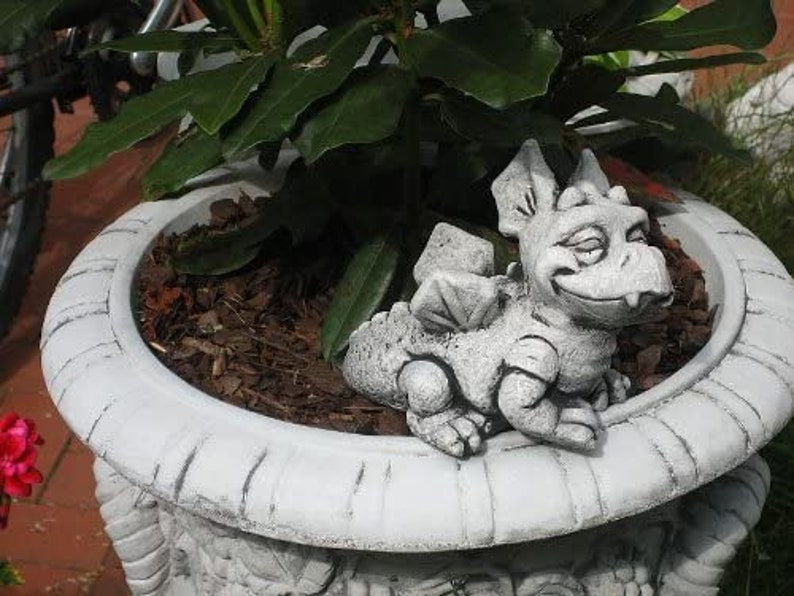 dragon with wings clay dragon pumpkin figurine Cute little dragon statue astrologycal sigh cute dragon miniature dragon