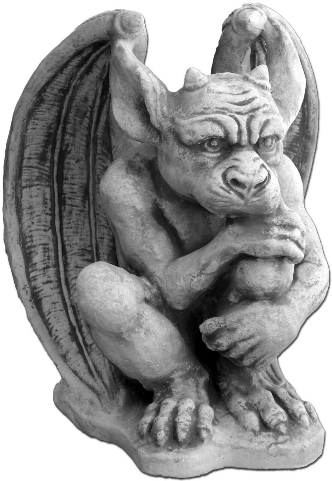 Dog gargoyle winged creature gargoyle statue mythological Etsy