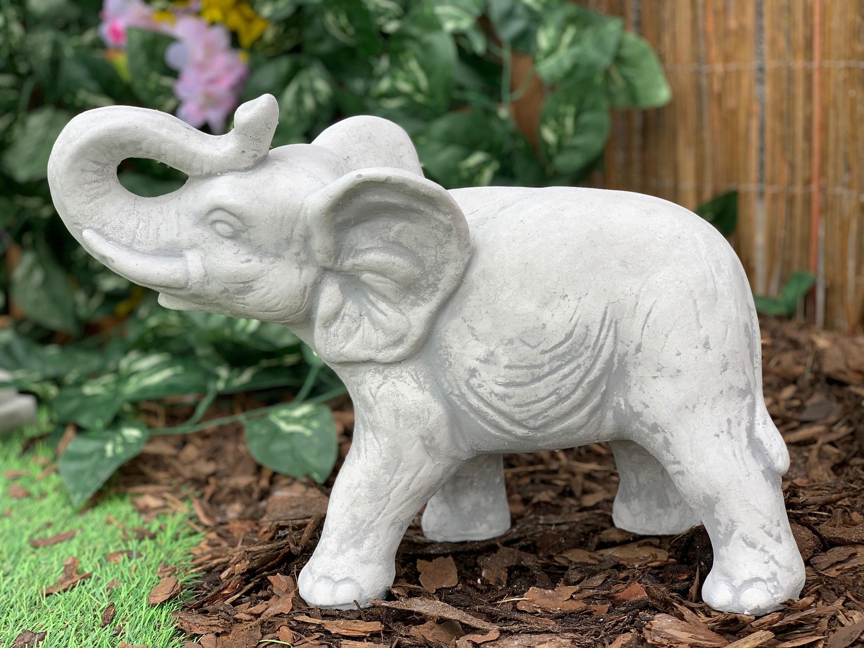 Concrete Elephant Cement Elephant Decor elephant statue Etsy