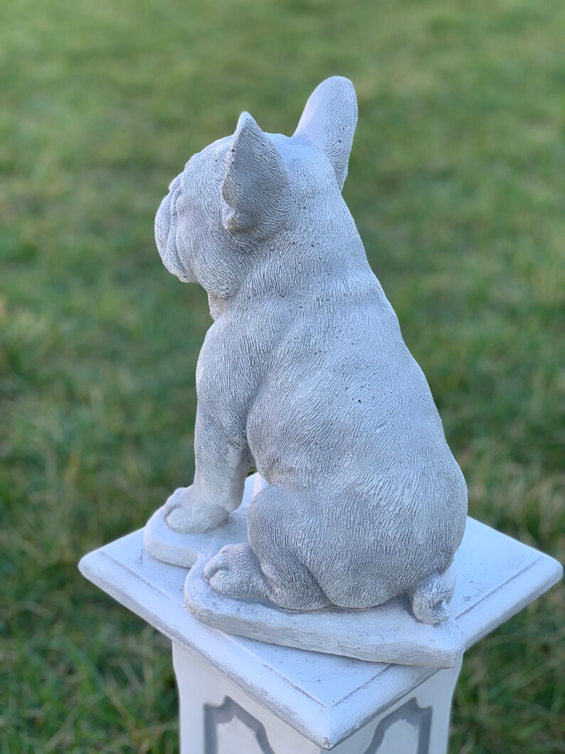 French bulldog sleeping ornament,home or garden concrete stone statue//sculpture