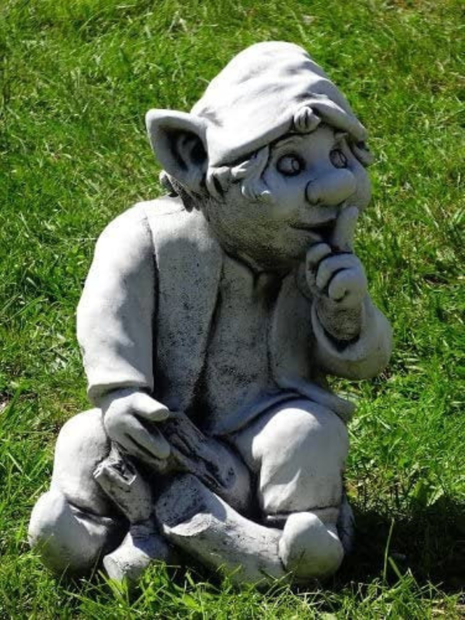 Troll statue handmade funny gift zen garden garden troll Etsy