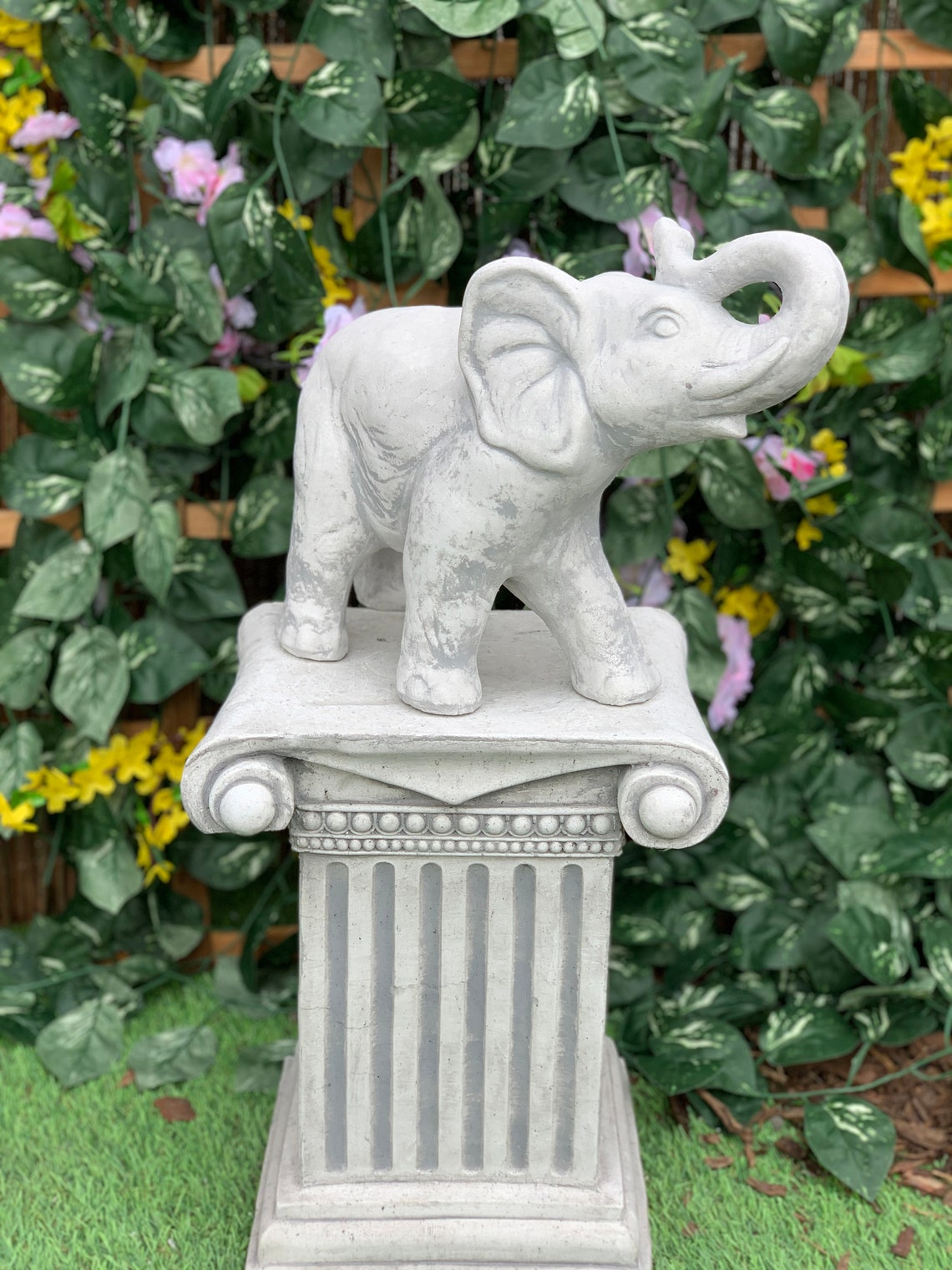 Concrete Elephant Cement Elephant Decor elephant statue Etsy