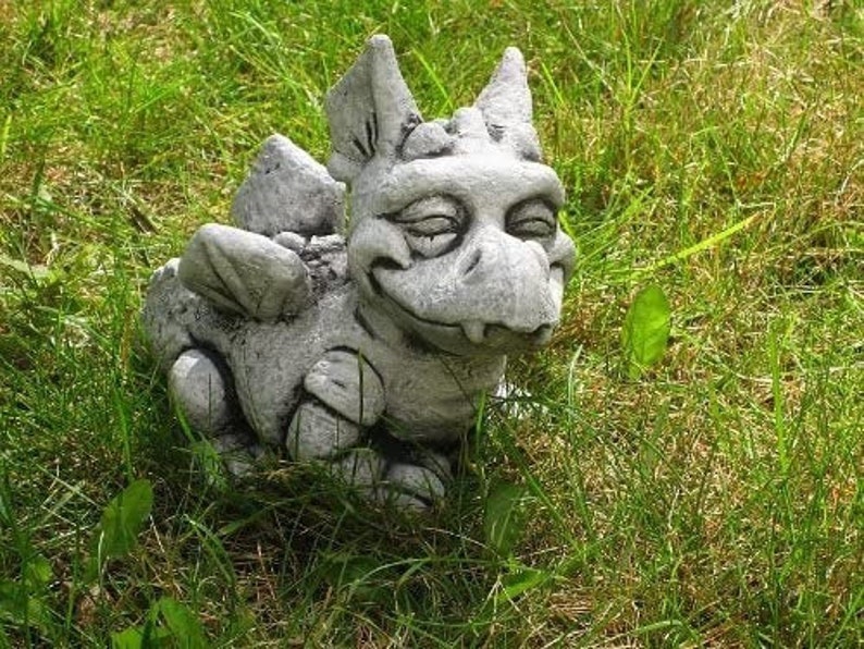 dragon with wings clay dragon pumpkin figurine Cute little dragon statue astrologycal sigh cute dragon miniature dragon