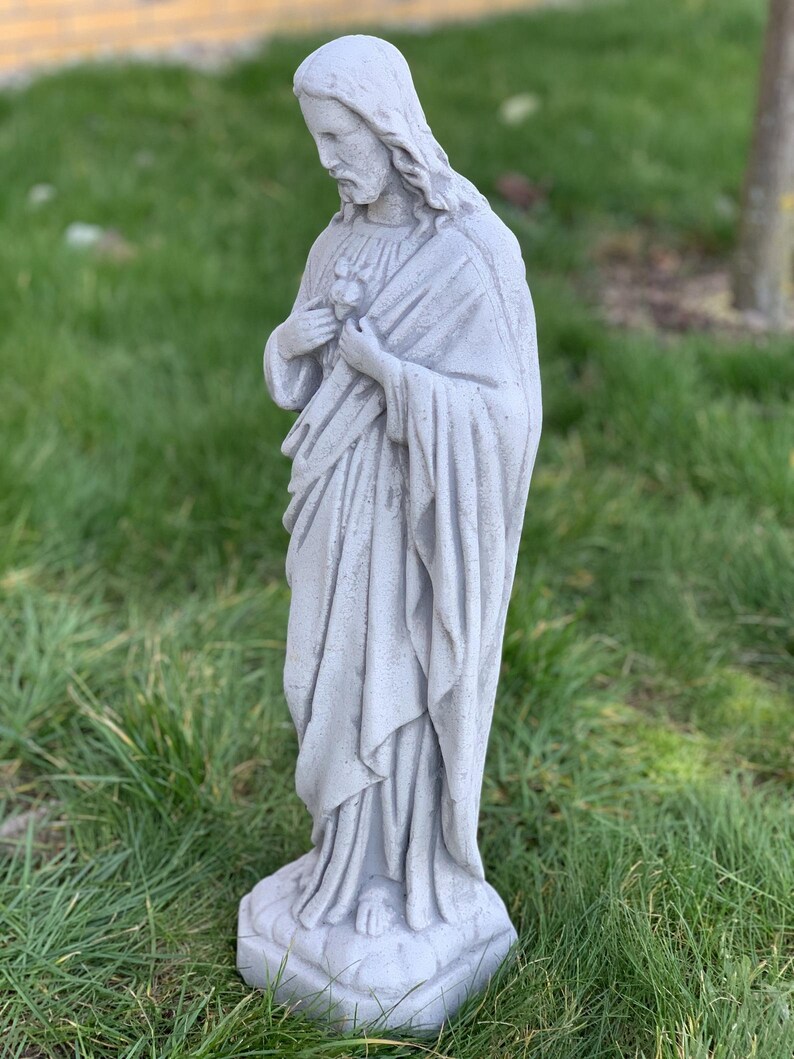 Holy Father Jesus Statue Concrete Statue Of Jesus Statue For Etsy
