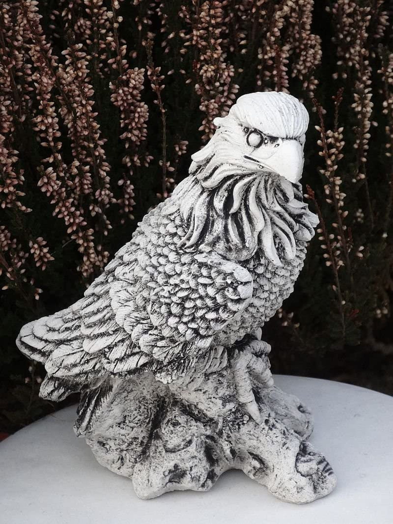 Strong eagle stone statue decor for garden stone bird eagle Etsy