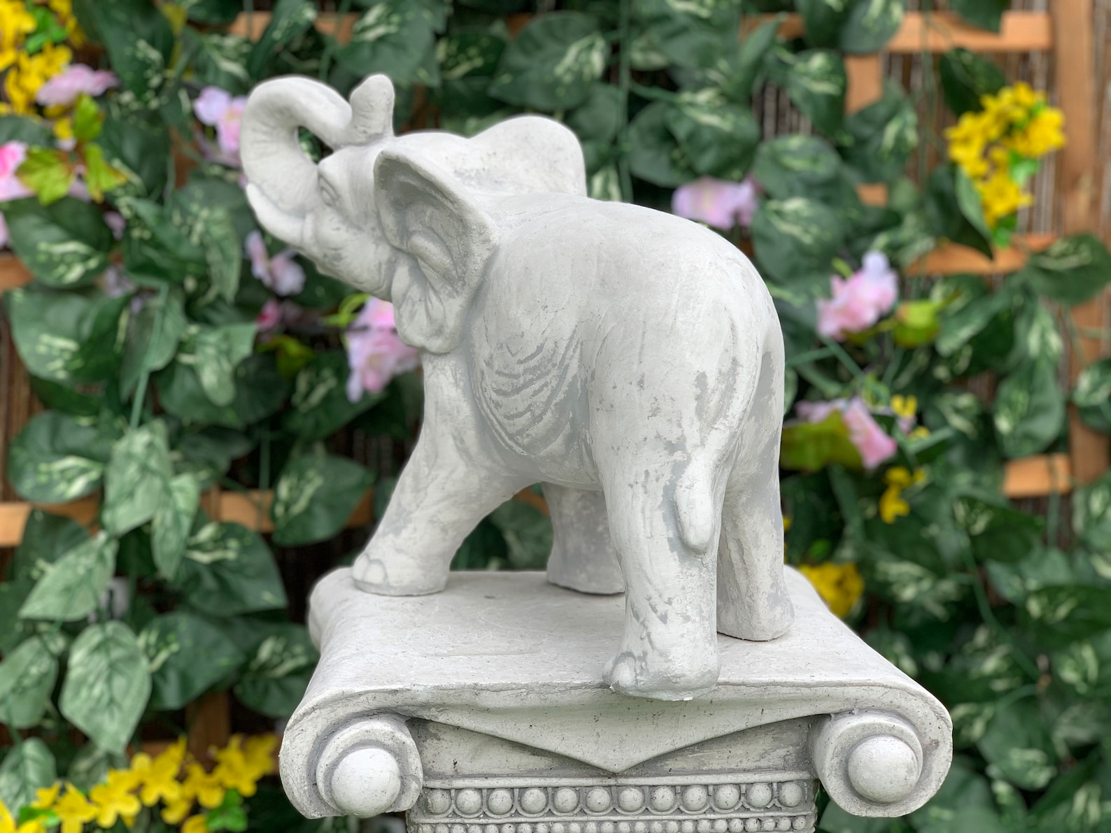 Concrete Elephant Cement Elephant Decor elephant statue Etsy