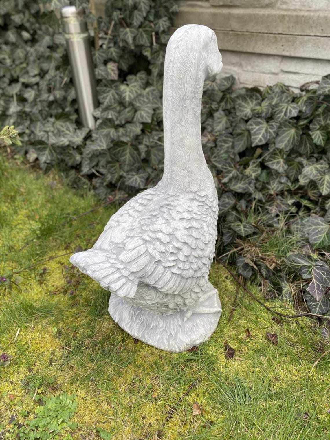 Concrete Goose Statue Animal Theme Garden Statue For Home Etsy