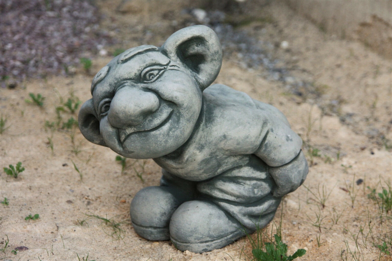 Gnome troll with a bare ass bare beauty gnome statue gnome Etsy
