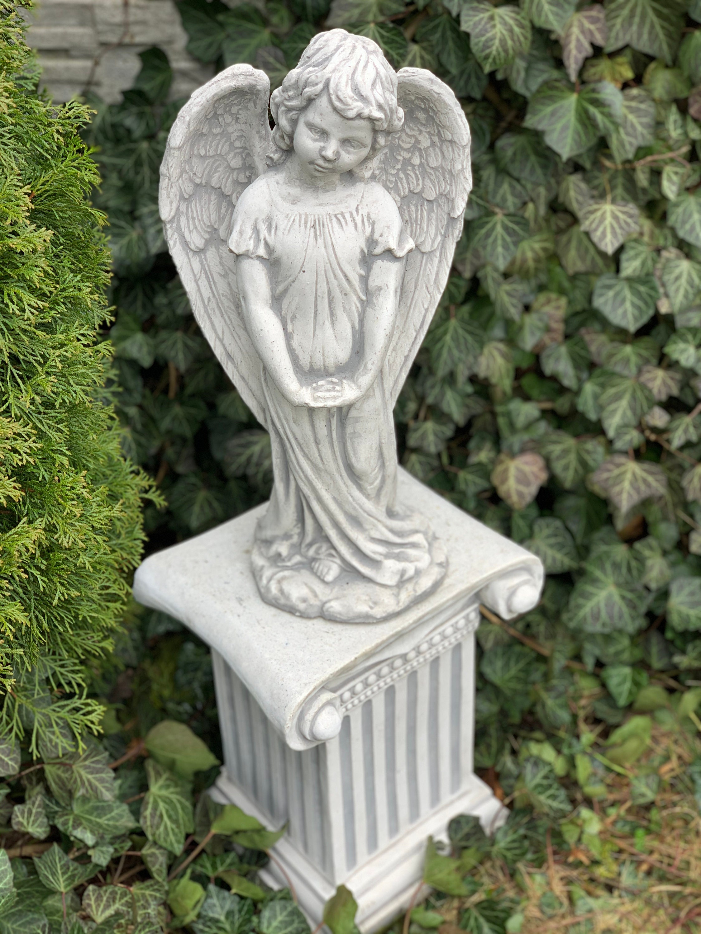 Divine angel Concrete Statues Angel Statue The Wings Of An | Etsy