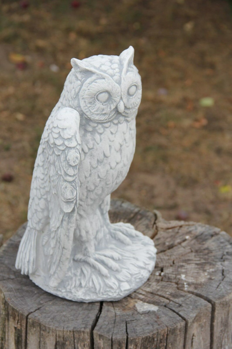 Owl statue garden statue owl carving Owl gift carved owl Owl sculpture Owl statue owl figurine Owl figure Owl figurine statue