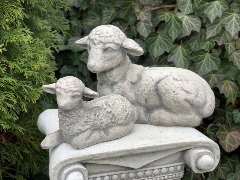 garden sheep statue