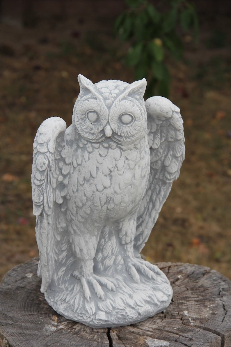 Owl statue garden statue owl carving Owl gift carved owl Owl sculpture Owl statue owl figurine Owl figure Owl figurine statue