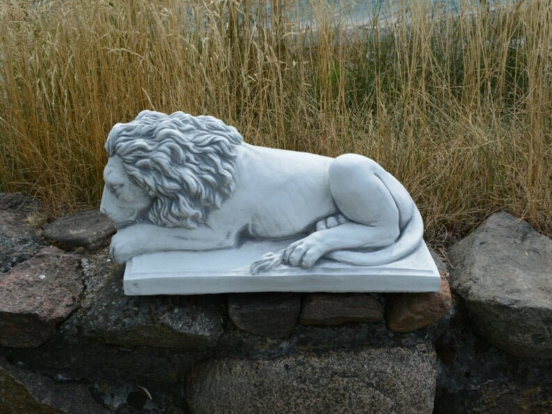 Sleeping Lion Statue lion king garden statue lion statue Etsy