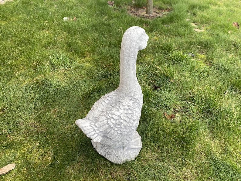 Concrete Goose Statue Animal Theme Garden Statue For Home Etsy