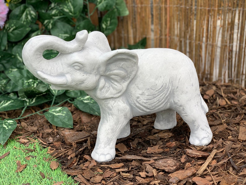 Stein Elefanten Für Den Garten Steinfigur des Elefanten für Haus und Garten Dekor Beton | Etsy