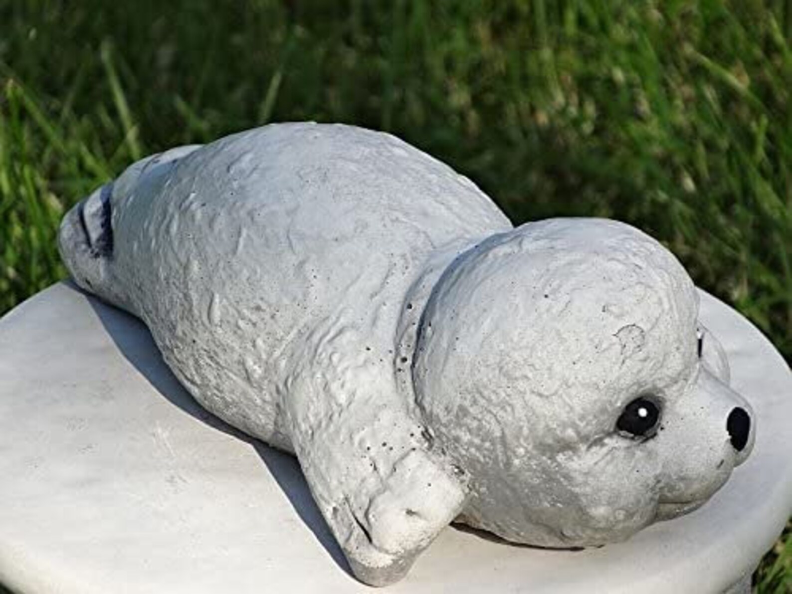 Funny seal statue for garden decor stone statue statue for Etsy