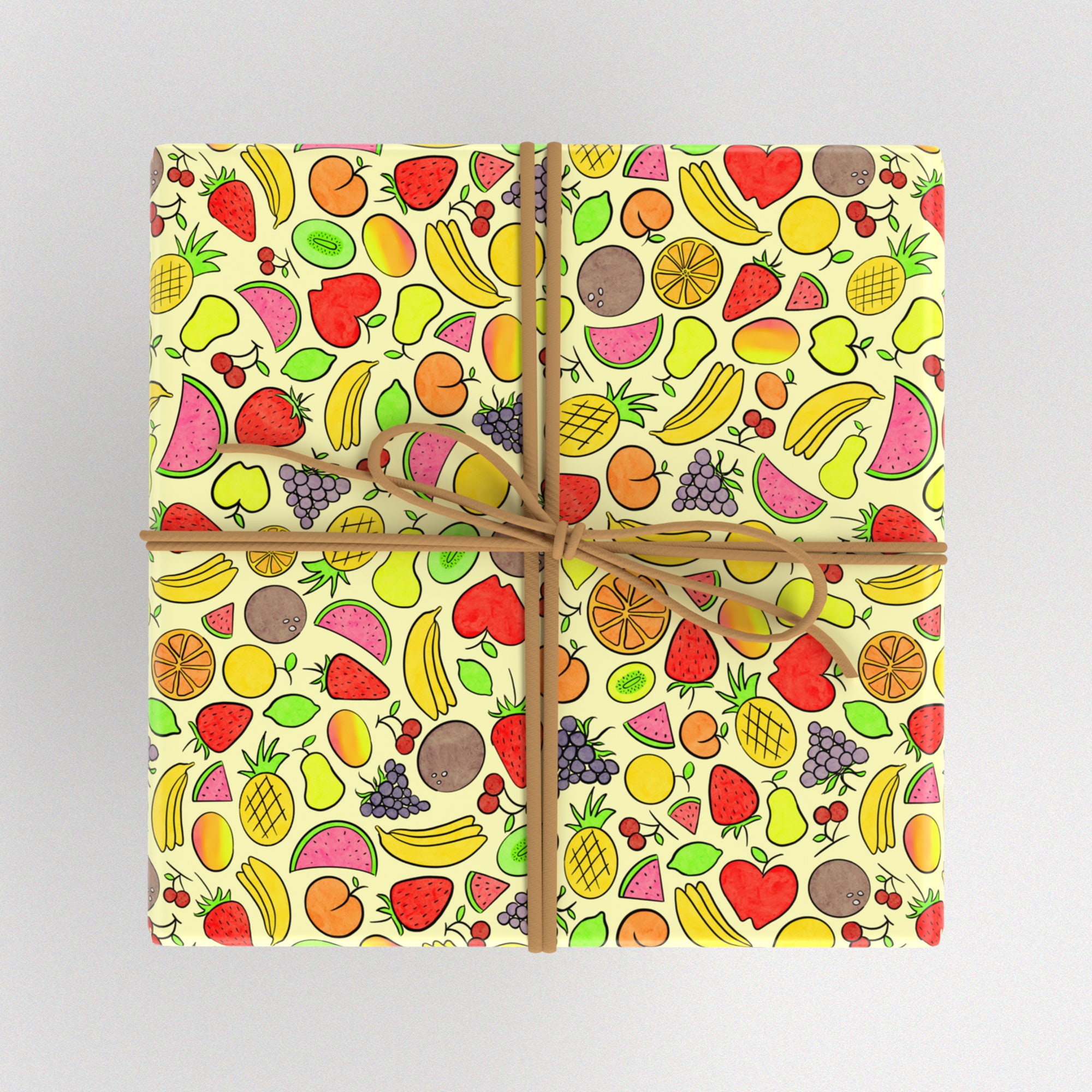 Fruits Wrapping Paper Etsy