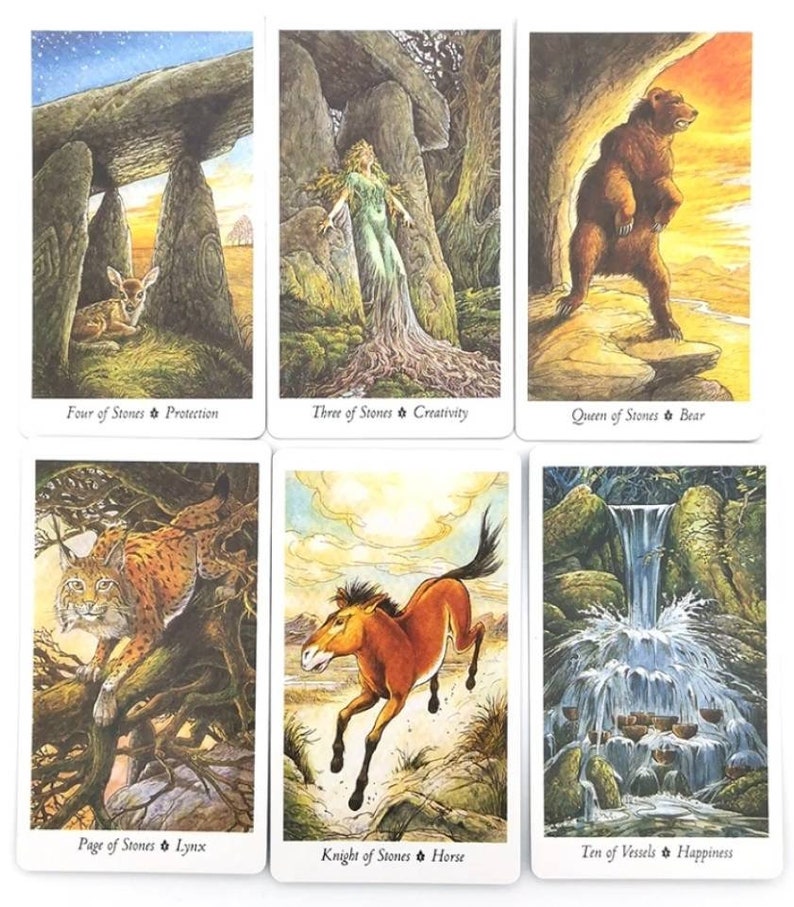 The Wild Wood Tarot Deck 78 Tarot Cards Mark Ryan Tarot Etsy Uk