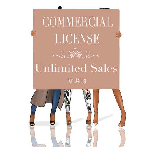 Commercial License for Unlimited Sales Etsy